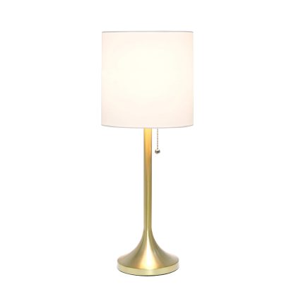 Conical Fabric Drum Shade Table Lamp