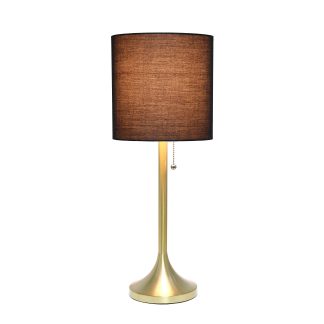 Conical Fabric Drum Shade Table Lamp