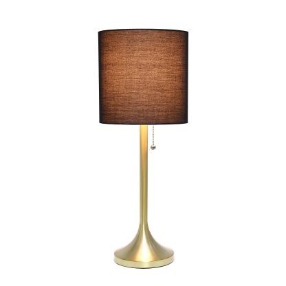 Conical Fabric Drum Shade Table Lamp