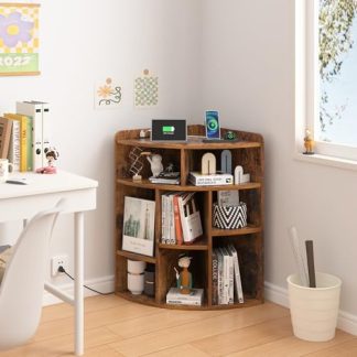 Corner locker with charging station