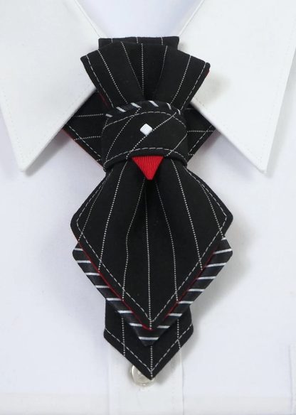 Original groom unique black wedding bow tie - Image 2