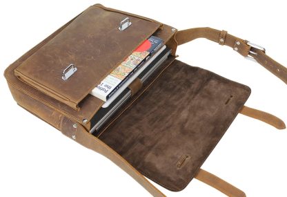 Leather Stylish Laptop Bag - Image 5