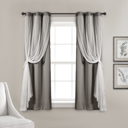 Elegant bedroom blackout curtains