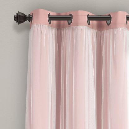 Elegant bedroom blackout pink curtains - Image 3