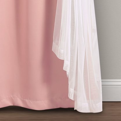 Elegant bedroom blackout pink curtains - Image 4
