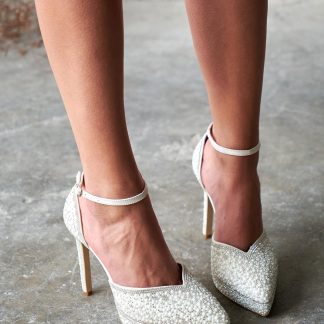 Elegant ivory high heels