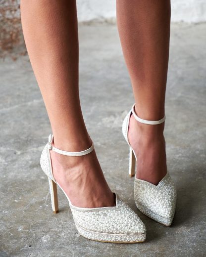 Elegant ivory high heels