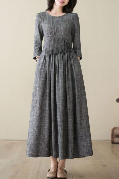 Fashionable linen dresses for spring and summer - Image 5