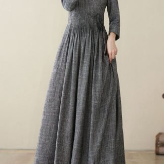 Fashionable linen dresses for spring and summer
