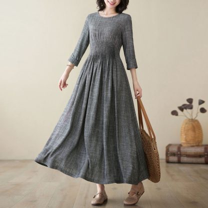 Fashionable linen dresses for spring and summer - Image 2