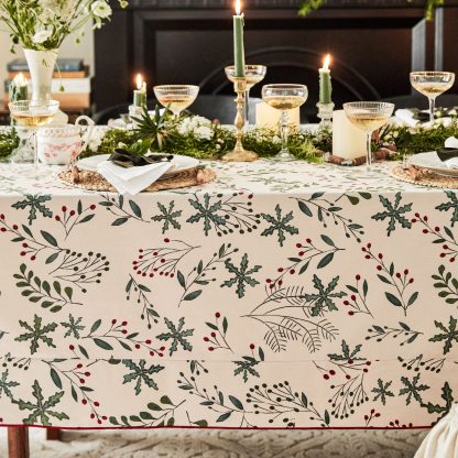 Floral Christmas Tablecloth - Image 3