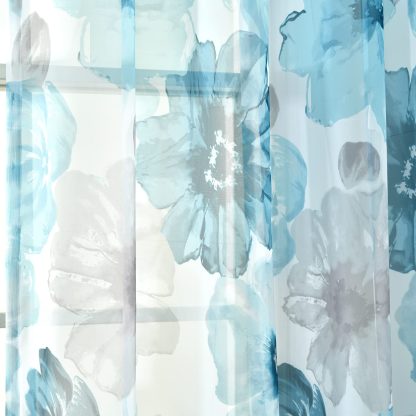 Floral Insulated Grommet 100% Blackout Curtain - Image 5