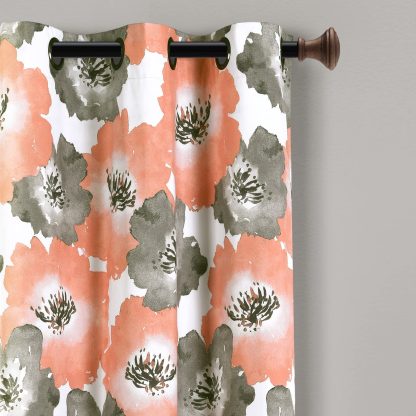 Floral Insulated Grommet Blackout Curtains - Image 4
