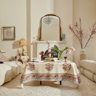 Floral Square Country Style Tablecloth