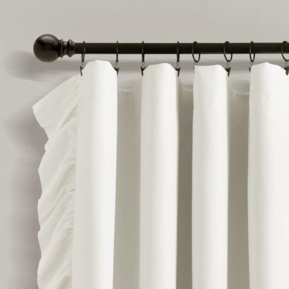 Flowing blackout white curtains - Image 5