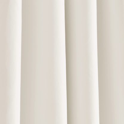 Flowing blackout white curtains - Image 4