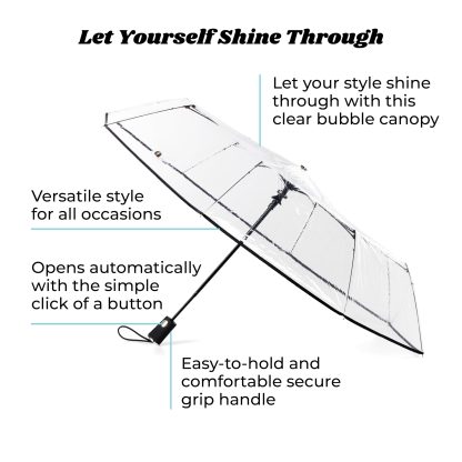 Foldable lightweight transparent umbrella cover - Image 2