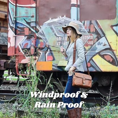 Foldable lightweight transparent umbrella cover - Image 4