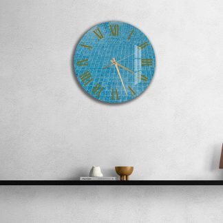 Geometric style simple wall clock