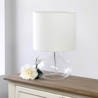 Glass Raindrop Bedside Table Lamp - Image 3
