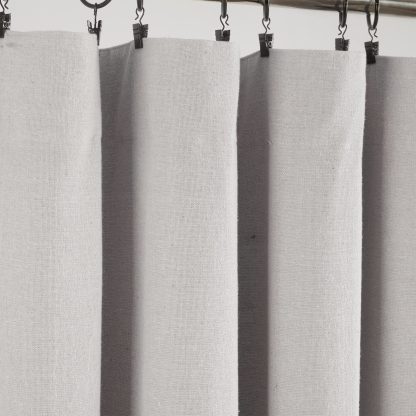 Grey and white blackout curtains - Image 3