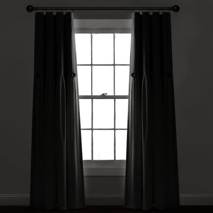 Grey and white blackout curtains - Image 6