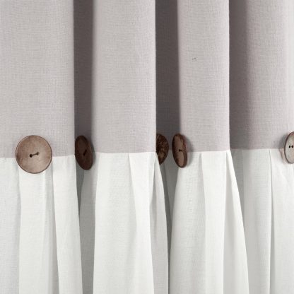 Grey and white blackout curtains - Image 4