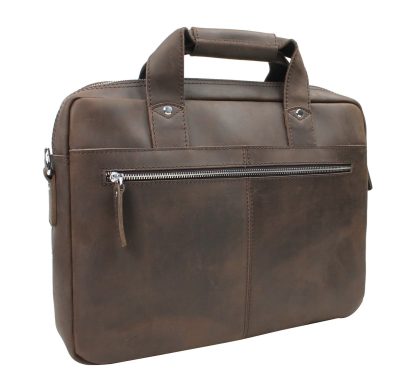 Leather Classic Medium Laptop Bag - Image 2