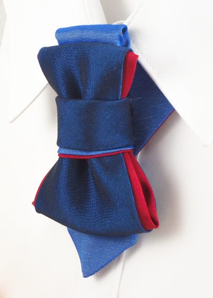 Men's elegant blue bow tie - Image 4