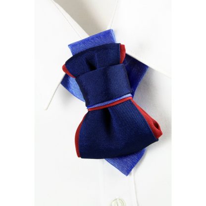 Men's elegant blue bow tie - Image 3