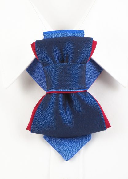 Men's elegant blue bow tie - Image 2