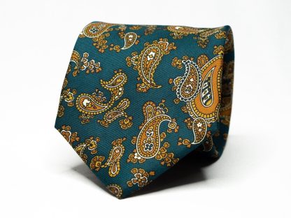 Men's stylish dark green tie