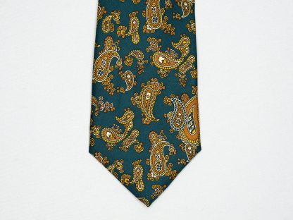 Men's stylish dark green tie - Image 4