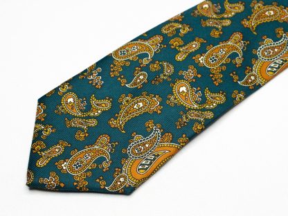 Men's stylish dark green tie - Image 3