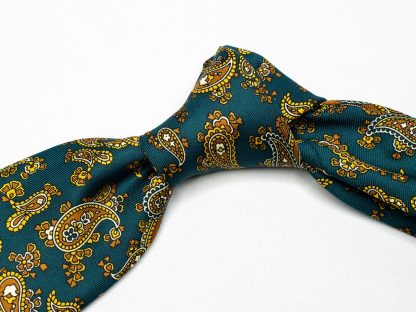 Men's stylish dark green tie - Image 2