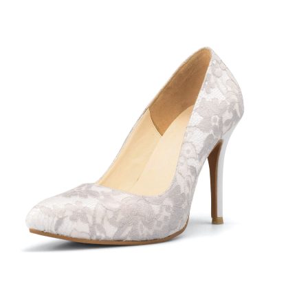 Ivory Lace Wedding Shoes