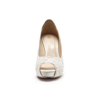 Ivory Pearl Bridal High Heels - Image 2