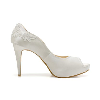 Ivory Pearl Bridal High Heels - Image 2