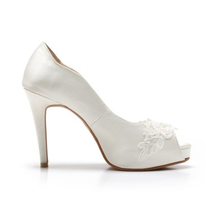 Ivory Pearl Bridal High Heels - Image 3