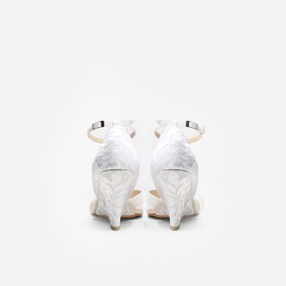 Ivory wedge bridal shoes - Image 4