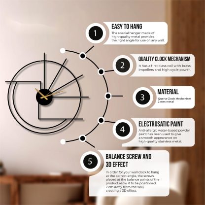 Unique geometric clock - Image 3