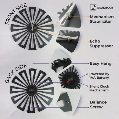 Kitchen Metal Wall Clock - Image 2