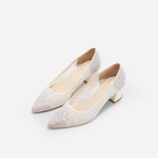 Lace Cinderella Wedding Shoes