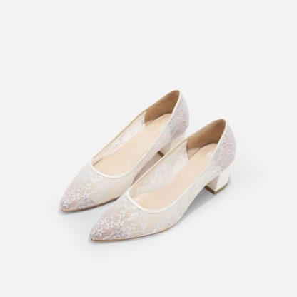 Lace Cinderella Wedding Shoes