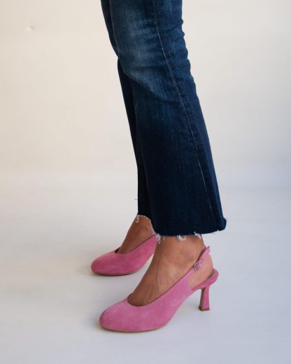 Ladies leather low heel shoes - Image 3