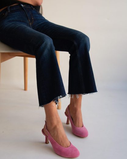Ladies leather low heel shoes - Image 4