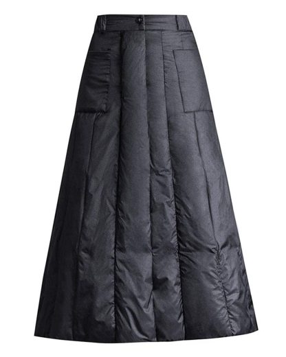 Ladies warm long down skirt
