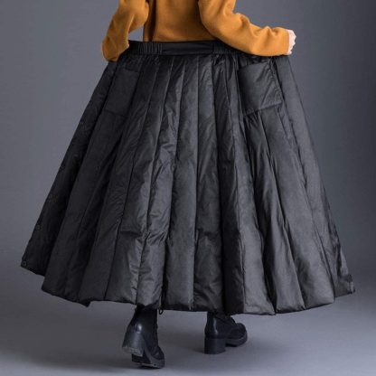 Ladies warm long down skirt - Image 4