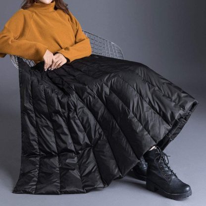 Ladies warm long down skirt - Image 3