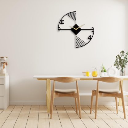Large Metal Geometric Clock - Image 4